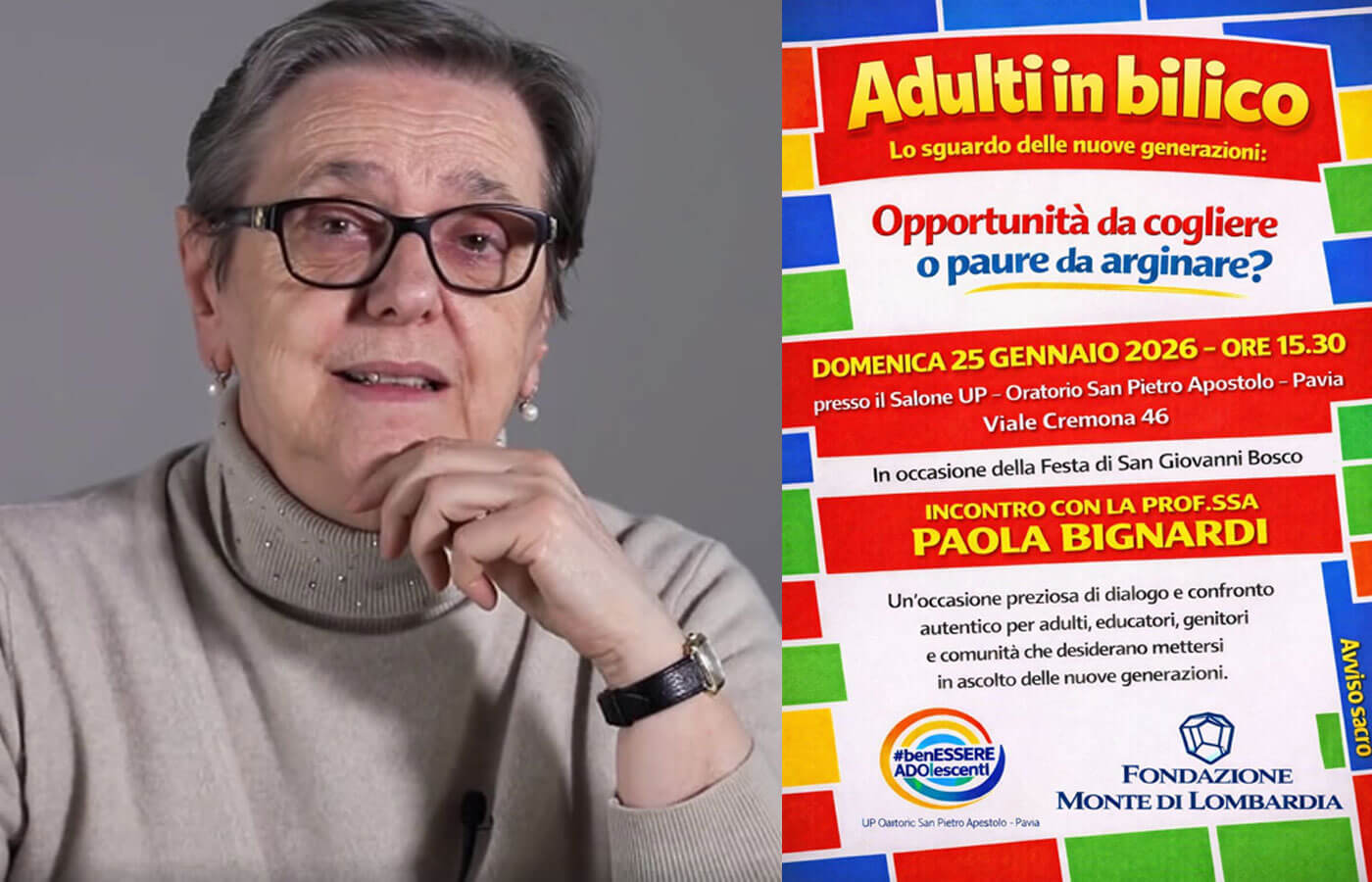 Adulti in bilico – Lo sguardo delle nuove generazioni: opportunità da cogliere o paure da arginare?