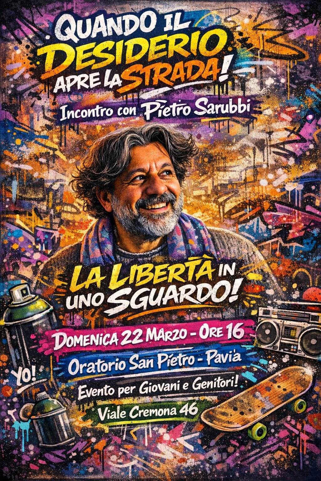 evento per giovani e genitori a Pavia